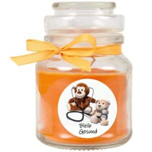 HS Candle Duftkerze & Bonbon Glas Genesung Orange Honigmelone