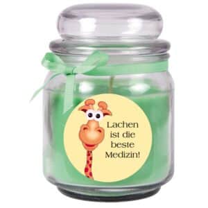 HS Candle Duftkerze & Bonbon Glas Grün Kokos Genesung