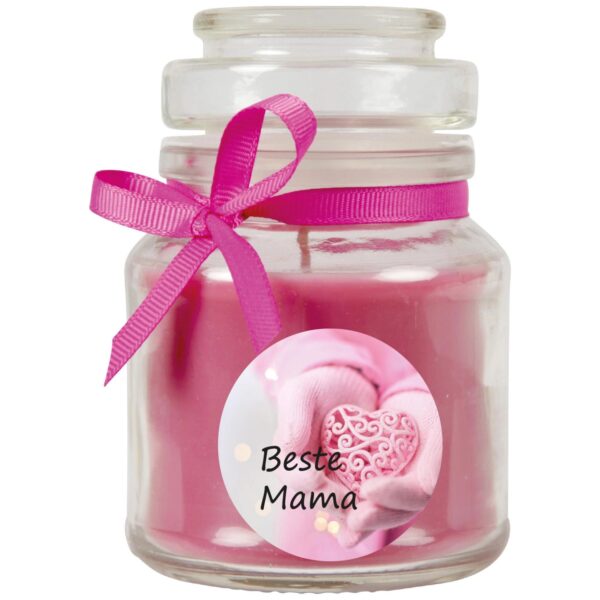 HS Candle Duftkerze & Bonbon Glas Muttertag Lavendel Lila