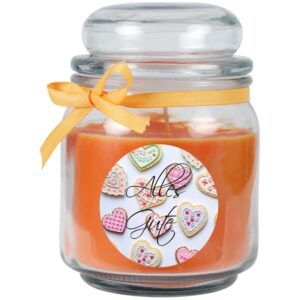 HS Candle Duftkerze & Bonbon Glas Muttertag Orange Honigmelone