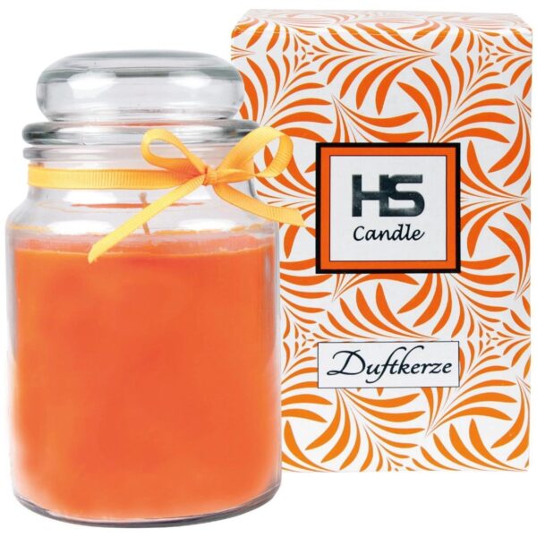 HS Candle Duftkerze & Bonbon Glas Ø10cm Honigmelone