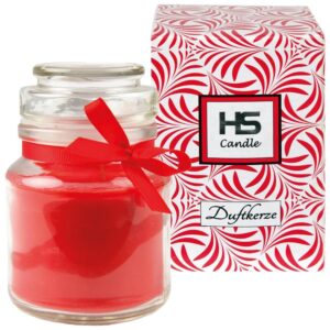 HS Candle Duftkerze & Bonbon Glas Ø7cm Rose