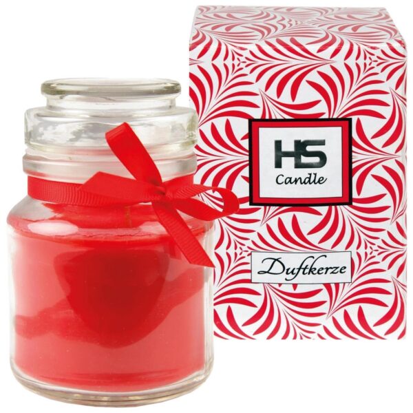 HS Candle Duftkerze & Bonbon Glas Ø7cm Rose