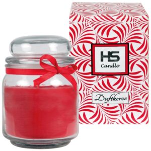 HS Candle Duftkerze & Bonbon Glas Ø9cm Rose