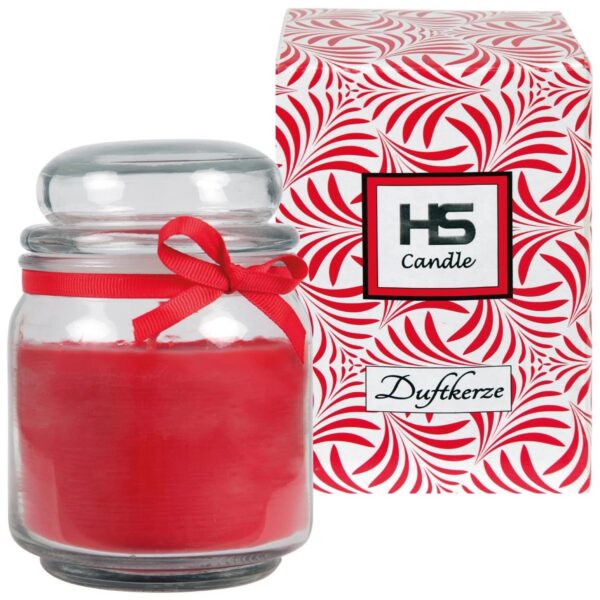 HS Candle Duftkerze & Bonbon Glas Ø9cm Rose