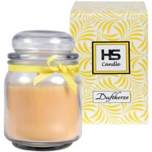 HS Candle Duftkerze & Bonbon Glas Ø9cm Vanille