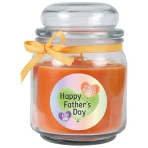 HS Candle Duftkerze & Bonbon Glas Vatertag Honigmelone Orange