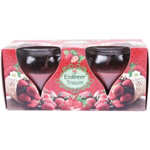 HS Candle Duftkerze Creation Kerzen 2er Pack Erdbeer Traum