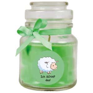 HS Candle Duftkerze & Glas Comic Kokos Grün