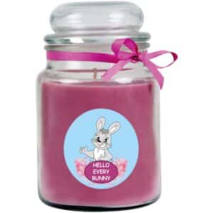 HS Candle Duftkerze & Glas Comic Lila Lavendel