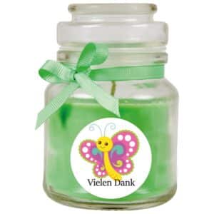 HS Candle Duftkerze & Glas Danke Kokos Grün