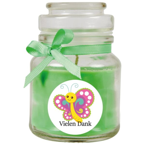 HS Candle Duftkerze & Glas Danke Kokos Grün