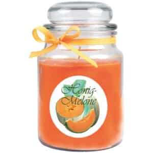 HS Candle Duftkerze & Glas Duft Bild Bonbon Ø10 cm Honigmelone