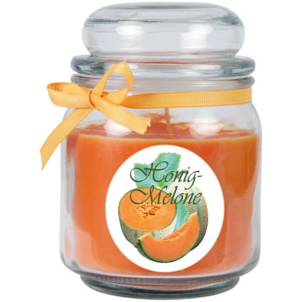 HS Candle Duftkerze & Glas Duft Bild Bonbon Ø9 cm Honigmelone