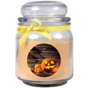 HS Candle Duftkerze & Glas Halloween Creme Bonbon 70h