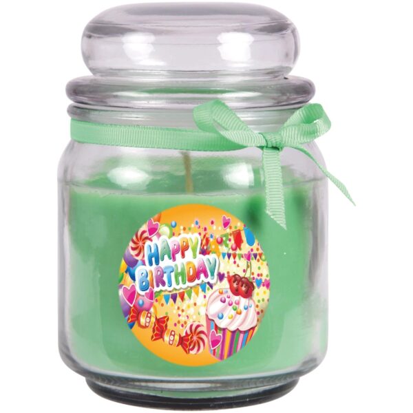 HS Candle Duftkerze & Glas Happy Birthday Bonbon Coconut Cupcake Limes