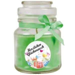 HS Candle Duftkerze & Glas Happy Birthday Coconut Limes Geschenke