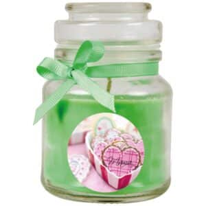 HS Candle Duftkerze & Glas Muttertag Grün Kokos