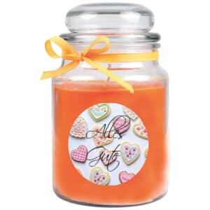 HS Candle Duftkerze & Glas Muttertag Honigmelone Orange