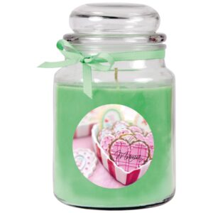 HS Candle Duftkerze & Glas Muttertag Kokos Grün