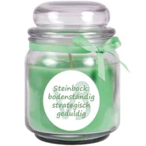 HS Candle Duftkerze & Glas Sternzeichen Coconut Limes 70 Stunden Steinbock