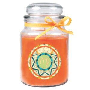 HS Candle Duftkerze & Glas Sternzeichen Honigmelone 110 Stunden Jungfrau