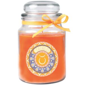 HS Candle Duftkerze & Glas Sternzeichen Honigmelone 110 Stunden Stier