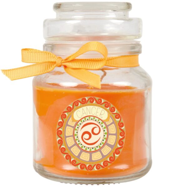 HS Candle Duftkerze & Glas Sternzeichen Honigmelone 30 Stunden Krebs