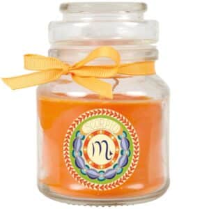 HS Candle Duftkerze & Glas Sternzeichen Honigmelone 30 Stunden Skorpion