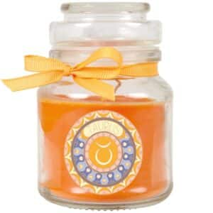 HS Candle Duftkerze & Glas Sternzeichen Honigmelone 30 Stunden Stier