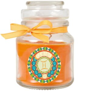 HS Candle Duftkerze & Glas Sternzeichen Honigmelone 30 Stunden Zwillinge