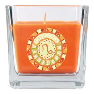 HS Candle Duftkerze & Glas Sternzeichen Honigmelone 50 Stunden Steinbock