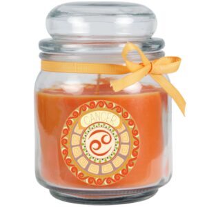 HS Candle Duftkerze & Glas Sternzeichen Honigmelone 70 Stunden Krebs