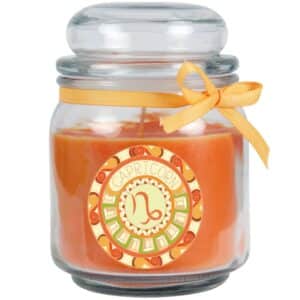 HS Candle Duftkerze & Glas Sternzeichen Honigmelone 70 Stunden Steinbock