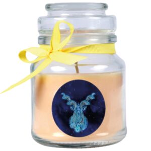 HS Candle Duftkerze & Glas Sternzeichen Vanille 30 Stunden Steinbock