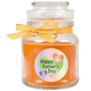HS Candle Duftkerze & Glas Vatertag Honigmelone Orange