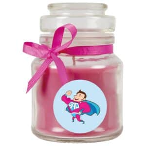 HS Candle Duftkerze & Glas Vatertag Lavendel Lila