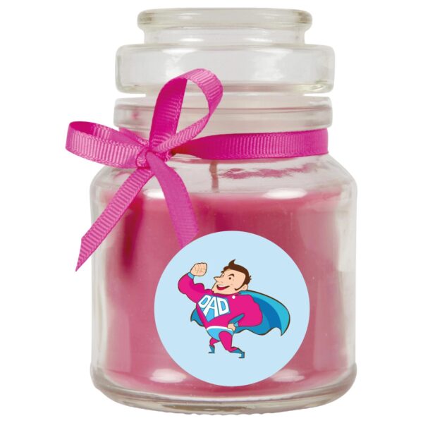 HS Candle Duftkerze & Glas Vatertag Lavendel Lila