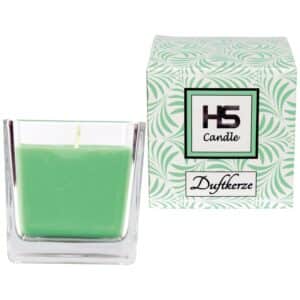 HS Candle Duftkerze & Glas Viereck 8 x 7