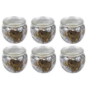 HS Candle Duftkerze Motiv 6er Pack Anti Tabak Ginger Lime
