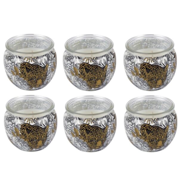 HS Candle Duftkerze Motiv 6er Pack Anti Tabak Ginger Lime