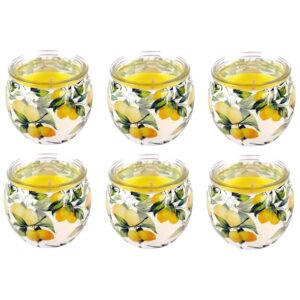 HS Candle Duftkerze Motiv 6er Pack Lemon