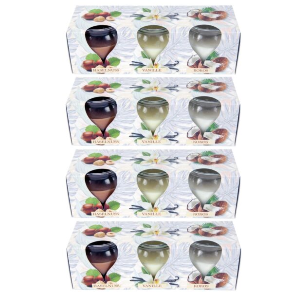 HS Candle Duftkerzen Selection 12er Pack Relax Selection