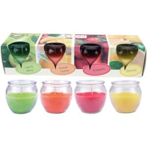 HS Candle Duftkerzen Selection 4 Kerzen Mix Fruit Selection