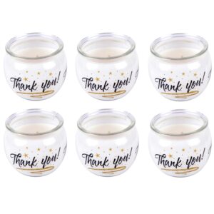 HS Candle Duftkerzen Sprüche 6er Pack Thank You