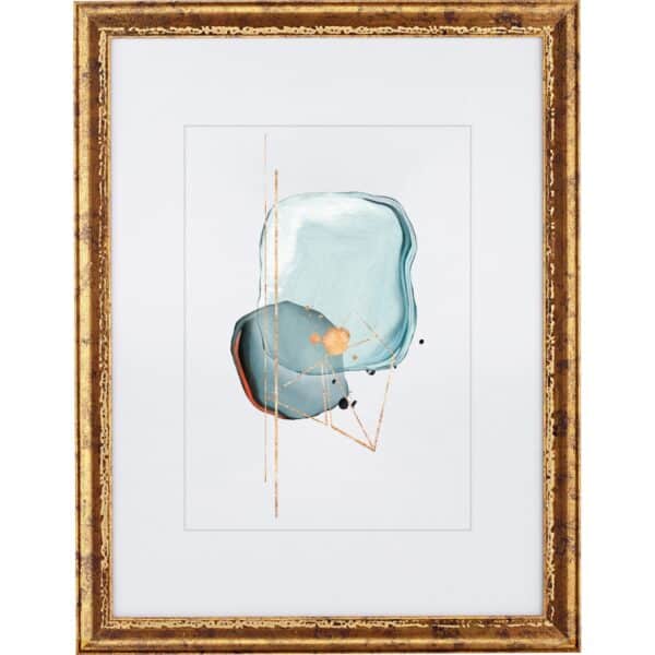 Holz-Bilderrahmen Gold 30 cm x 40 cm