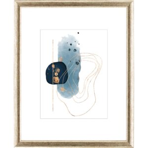 Holz-Bilderrahmen Silber/Gold 24 cm x 30 cm
