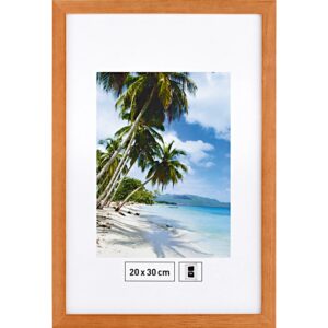 Holzbilderrahmen Nussbaum Glatt 20 cm x 30 cm
