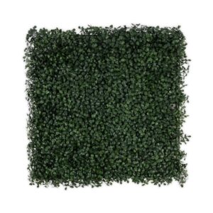 KARAT Pflanzenwand Boxwood Dark-Green Kunstpflanze zur Dekoration 50 x 50 cm