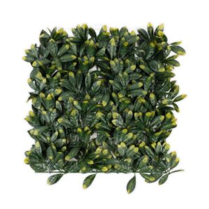 KARAT Pflanzenwand Laurel Kunstpflanze zur Dekoration 50 x 50 cm